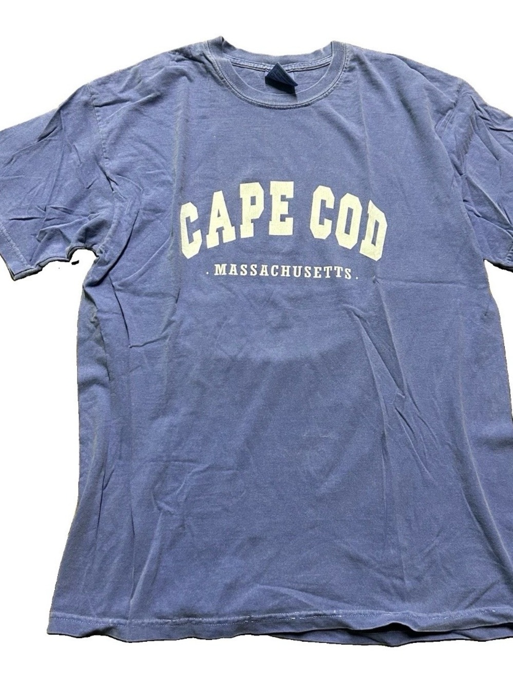 Comfort Colors Purple Short Sleeve T Shirt Cape Cod Massachusetts Size Large